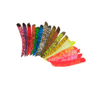 TRUEFLIGHT pluma natural camuflaje - rayada - enrollada a...