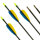 Flecha completa | ECO - Flecha de fibra de vidrio con Plumaje natural | 30 pulgadas