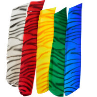 BEARPAW Cebra - Plumas Naturales - 4 o 5 Pulgadas