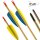 46-55 lbs | Flecha de madera | HARDWOOD - 11/32 - con plumas naturales | Spine 70+ lbs | 32 pulgadas