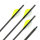 31-35 lbs | Flecha de carbono | GOLD TIP Warrior - con plumas | Spine 600 | 32 pulgadas
