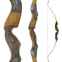 JACKALOPE - Tourmaline - 62 pulgadas - Arco Recurvo Refinado Take Down - 20-50 lbs
