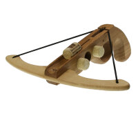 HOLZKÖNIG Ballesta de corcho pequeña con 3 corchos