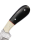 elTORO Cuerno de Búfalo - Damasco - Cuchillo de caza - 10cm - incl. funda de cuero