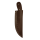 elTORO Walnut Horn - Damast - Jagdmesser - 9,5cm - inkl. Lederscheide