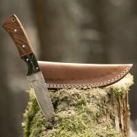 elTORO Cuerno de Nogal - Damasco - Cuchillo de caza -...