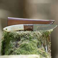 elTORO Cuerno de Nogal - Damasco - Cuchillo de caza -...