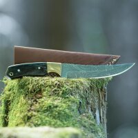 elTORO Cuerno de latón - Damasco - Cuchillo de...