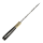elTORO Cuerno de latón - Damasco - Cuchillo de caza - 12,3cm - incl. funda de cuero