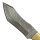 elTORO Cuerno de latón - Damasco - Cuchillo de caza - 12,3cm - incl. funda de cuero