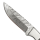 elTORO Steel Horn - Damast - Jagdmesser - 10cm - inkl. Lederscheide