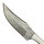 elTORO Cuerno de acero - Damasco - Cuchillo de caza - 10cm - incl. funda de cuero