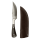 elTORO Cuerno de acero - Damasco - Cuchillo de caza - 10cm - incl. funda de cuero