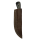 elTORO Cuerno de acero - Damasco - Cuchillo de caza - 10cm - incl. funda de cuero