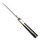 elTORO Cuerno de acero - Damasco - Cuchillo de caza - 10cm - incl. funda de cuero