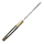 elTORO Doble cuerno de latón - Damasco - Cuchillo de caza - 10,3cm - incl. funda de cuero