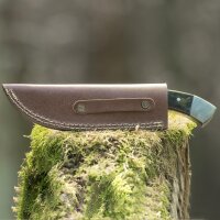 elTORO Damascus Horn - Damasco - Cuchillo de caza -...
