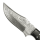 elTORO Damascus Horn - Damasco - Cuchillo de caza - 11,5cm - incl. funda de cuero