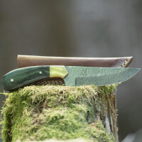 elTORO Cuerno de latón - Damasco - Cuchillo de...