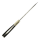 elTORO Cuerno de latón - Damasco - Cuchillo de caza - 12,5cm - incl. funda de cuero