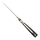 elTORO Cuerno de latón - Damasco - Cuchillo de caza - 12,5cm - incl. funda de cuero