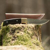 elTORO Cuerno de latón - Damasco - Cuchillo de...
