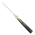 elTORO Cuerno de latón - Damasco - Cuchillo de caza - 11cm - incl. funda de cuero