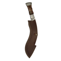 elTORO Machete - Acero Damasco - 28cm - incl. funda de cuero
