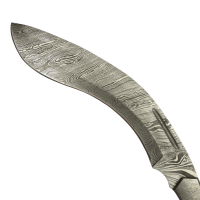 elTORO Machete - Acero Damasco - 28cm - incl. funda de cuero