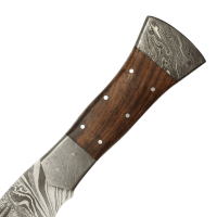 elTORO Machete - Acero Damasco - 28cm - incl. funda de cuero