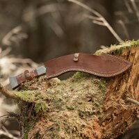 elTORO Machete - Acero Damasco - 28cm - incl. funda de cuero