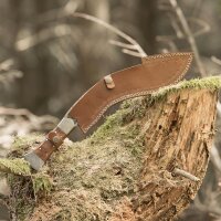 elTORO Machete - Acero Damasco - 28cm - incl. funda de cuero