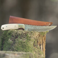 elTORO Brass Bone - Damasco - Cuchillo de caza - 14cm -...