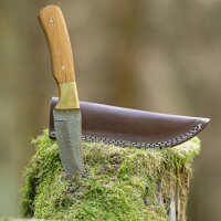 elTORO Latón Oliva - Damasco - Cuchillo de caza -...