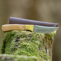 elTORO Latón Oliva - Damasco - Cuchillo de caza -...