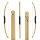 HOLZKÖNIG Longbow incl. 3 flechas