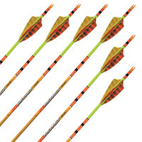 FLECHA COMPLETA | BLACK EAGLE Instinct .005 - Carbono - Plumas ex fábrica - Pack de 6