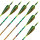 Flecha Completa | BLACK EAGLE Vintage Crested .005 - Carbono - Plumas ex fábrica - 6 pack
