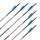 FLECHA COMPLETA | BLACK EAGLE Intrepid .006 - Carbono - Plumas ex fábrica - Pack de 6