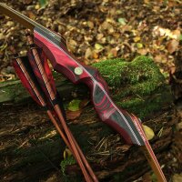 JACKALOPE - Red Beryl Hunter - 60 Zoll - 20-50 lbs - Take Down Recurvebogen