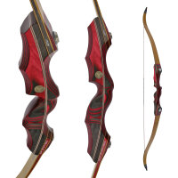 JACKALOPE - Red Beryl Hunter - 60 Zoll - 20-50 lbs - Take Down Recurvebogen