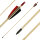 21-25 lbs | Flecha de madera | PICEA - con plumas naturales | Spine 25/30 lbs | 28 pulgadas