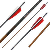41-55 lbs | [Recomendación] Flecha de carbono | MagnetoSPHERE - con plumas naturales | Spine 400 | 32 pulgadas