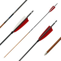 41-55 lbs | [Recomendación] Flecha de carbono | MagnetoSPHERE Slim - con plumas naturales - Spine: 400 | 32 pulgadas
