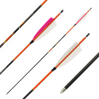 hasta un 20 lbs | Flecha de carbono | PyroSPHERE Slim - con plumas naturales - Spine: 1200 | 28 pulgadas