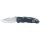 FOX OUTDOOR navaja plegable - una mano - azul - mango de plástico