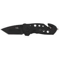FOX OUTDOOR navaja plegable - una mano - negro - mango de...