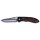 FOX OUTDOOR navaja plegable - una mano - mango con incrustaciones de madera