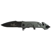 FOX OUTDOOR navaja plegable - una mano - mango de metal -...