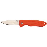 FOX OUTDOOR navaja plegable - una mano - naranja - mango TPR